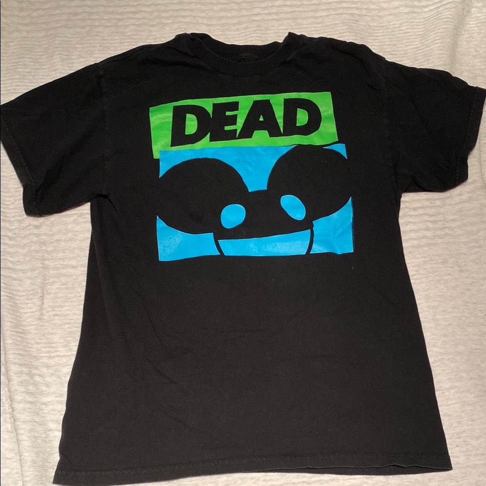 Deadmau5 Graphic T-Shirt with Blue and Green Design